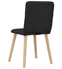 Esszimmerstühle 6 Stk. Schwarz Stoff