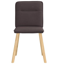 Esszimmerstühle 6 Stk. Dunkelbraun Stoff