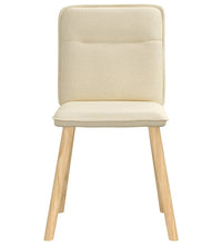 Esszimmerstühle 6 Stk. Creme Stoff