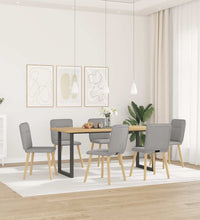 Esszimmerstühle 6 Stk. Wolkengrau Stoff