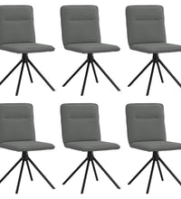 Esszimmerstühle 6 Stk. Dunkelgrau Stoff