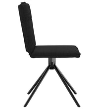 Esszimmerstühle 6 Stk. Schwarz Stoff