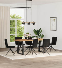 Esszimmerstühle 6 Stk. Schwarz Stoff