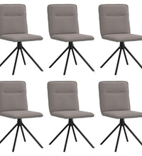 Esszimmerstühle 6 Stk. Taupe Stoff