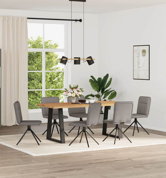 Esszimmerstühle 6 Stk. Taupe Stoff