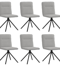 Esszimmerstühle 6 Stk. Wolkengrau Stoff