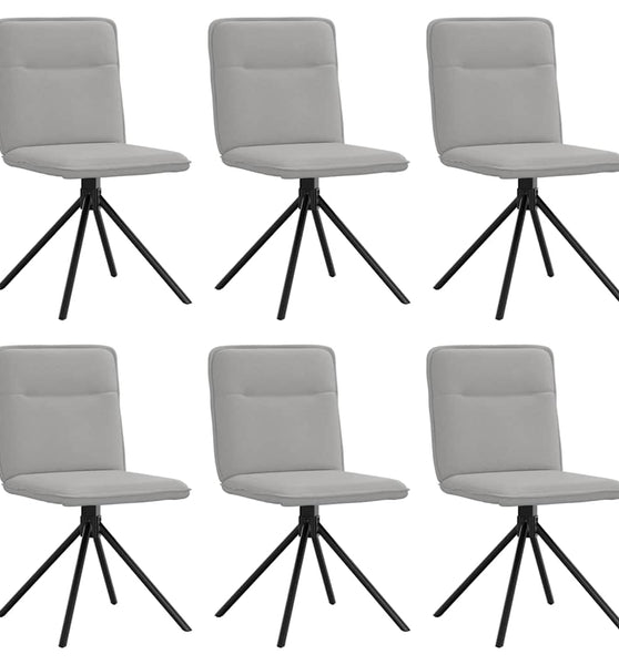 Esszimmerstühle 6 Stk. Wolkengrau Stoff