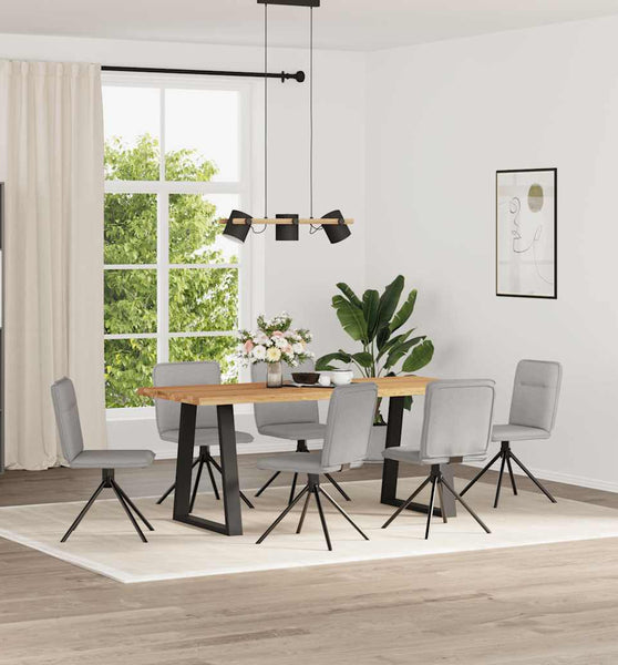 Esszimmerstühle 6 Stk. Wolkengrau Stoff