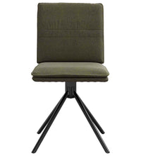 Esszimmerstühle 6 Stk. Armeegrün Wildleder-Optik