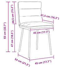 Esszimmerstühle 6 Stk. Creme Samt