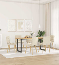 Esszimmerstühle 6 Stk. Leinenbezug