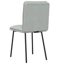 Esszimmerstühle 6 Stk. Hellgrau Samt