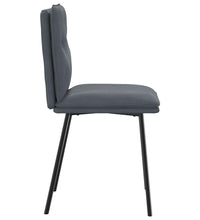 Esszimmerstühle 6 Stk. Dunkelgrau Samt