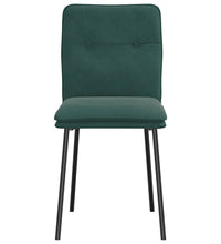 Esszimmerstühle 6 Stk. Dunkelgrün Samt
