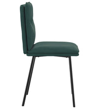 Esszimmerstühle 6 Stk. Dunkelgrün Samt