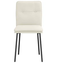 Esszimmerstühle 6 Stk. Creme Samt