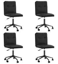 Esszimmerstühle 4 Stk. Schwarz Kunstleder