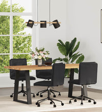 Esszimmerstühle 4 Stk. Schwarz Kunstleder