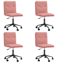 Esszimmerstühle 4 Stk. Rosa Kunstleder
