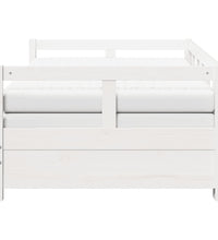 Tagesbett Ausziehbar mit Matratzen 80x200 cm Massivholz Kiefer