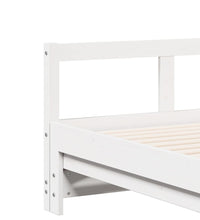 Tagesbett Ausziehbar mit Matratzen 80x200 cm Massivholz Kiefer