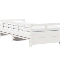 Tagesbett Ausziehbar mit Matratzen 90x200 cm Massivholz Kiefer