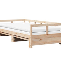 Tagesbett Ausziehbar mit Matratzen 90x190 cm Massivholz Kiefer