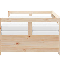 Tagesbett Ausziehbar mit Matratzen 90x190 cm Massivholz Kiefer