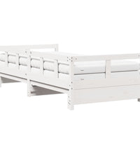 Tagesbett Ausziehbar mit Matratzen 90x190 cm Massivholz Kiefer