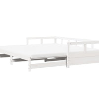 Tagesbett Ausziehbar mit Matratzen 90x190 cm Massivholz Kiefer