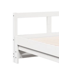 Tagesbett Ausziehbar mit Matratzen 90x190 cm Massivholz Kiefer