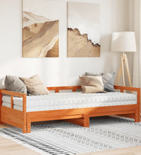 Tagesbett Ausziehbar mit Matratzen 90x190 cm Massivholz Kiefer