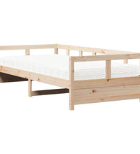 Tagesbett mit Matratze 80x200 cm Massivholz Kiefer