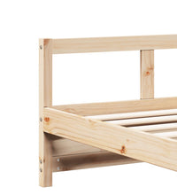 Tagesbett mit Matratze 90x200 cm Massivholz Kiefer