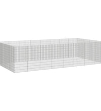 Freilaufgehege 24-teilig 54x100 cm Verzinktes Eisen