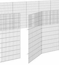 Freilaufgehege 24-teilig 54x100 cm Verzinktes Eisen