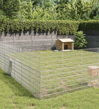 Freilaufgehege 48-teilig 54x100 cm Verzinktes Eisen