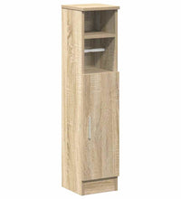 Badezimmerschrank mit Rollenhalter Sonoma-Eiche 20,5x22x90 cm