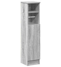 Badezimmerschrank mit Rollenhalter Grau Sonoma 20,5x22x90 cm