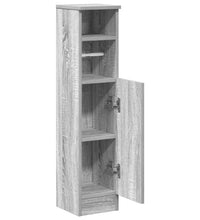 Badezimmerschrank mit Rollenhalter Grau Sonoma 20,5x22x90 cm