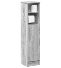 Badezimmerschrank mit Rollenhalter Grau Sonoma 20,5x22x90 cm