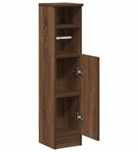 Badezimmerschrank mit Rollenhalter Eichen-Optik 20,5x22x90 cm