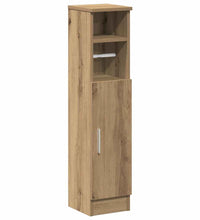 Badezimmerschrank mit Rollenhalter Artisan-Eiche 20,5x22x90 cm