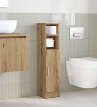 Badezimmerschrank mit Rollenhalter Artisan-Eiche 20,5x22x90 cm