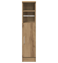 Badezimmerschrank mit Rollenhalter Artisan-Eiche 20,5x22x90 cm