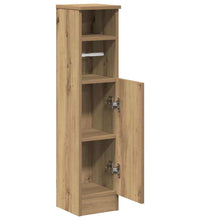 Badezimmerschrank mit Rollenhalter Artisan-Eiche 20,5x22x90 cm