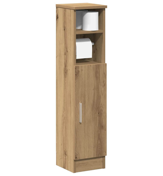 Badezimmerschrank mit Rollenhalter Artisan-Eiche 20,5x22x90 cm