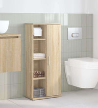 Badezimmerschrank mit Rollenhalter Sonoma-Eiche 39x22x90 cm