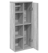 Badezimmerschrank mit Rollenhalter Grau Sonoma 39x22x90 cm