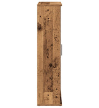 Badezimmerschrank mit Rollenhalter Altholz-Optik 39x22x90 cm